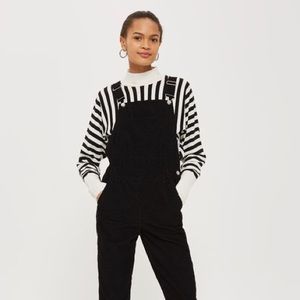 Topshop Moto Cord Dungaree Overalls Size 6